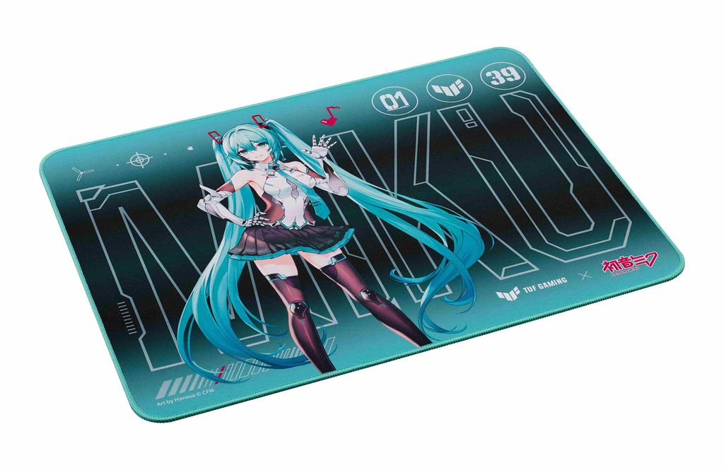 TUF Gaming P1 Hatsune Miku限定版電競鼠墊